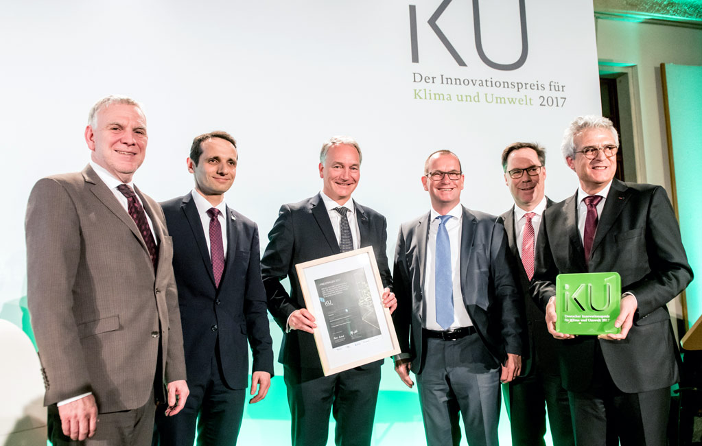 Entrega del premio Innovación alemana en Clima y Medioambiente 2017.